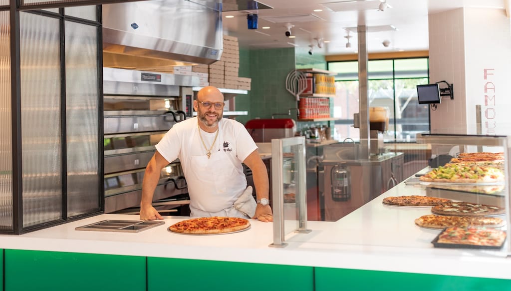 Daniel Holzman, chef and owner of Danny Boy’s Pizza in Los Angeles, CA